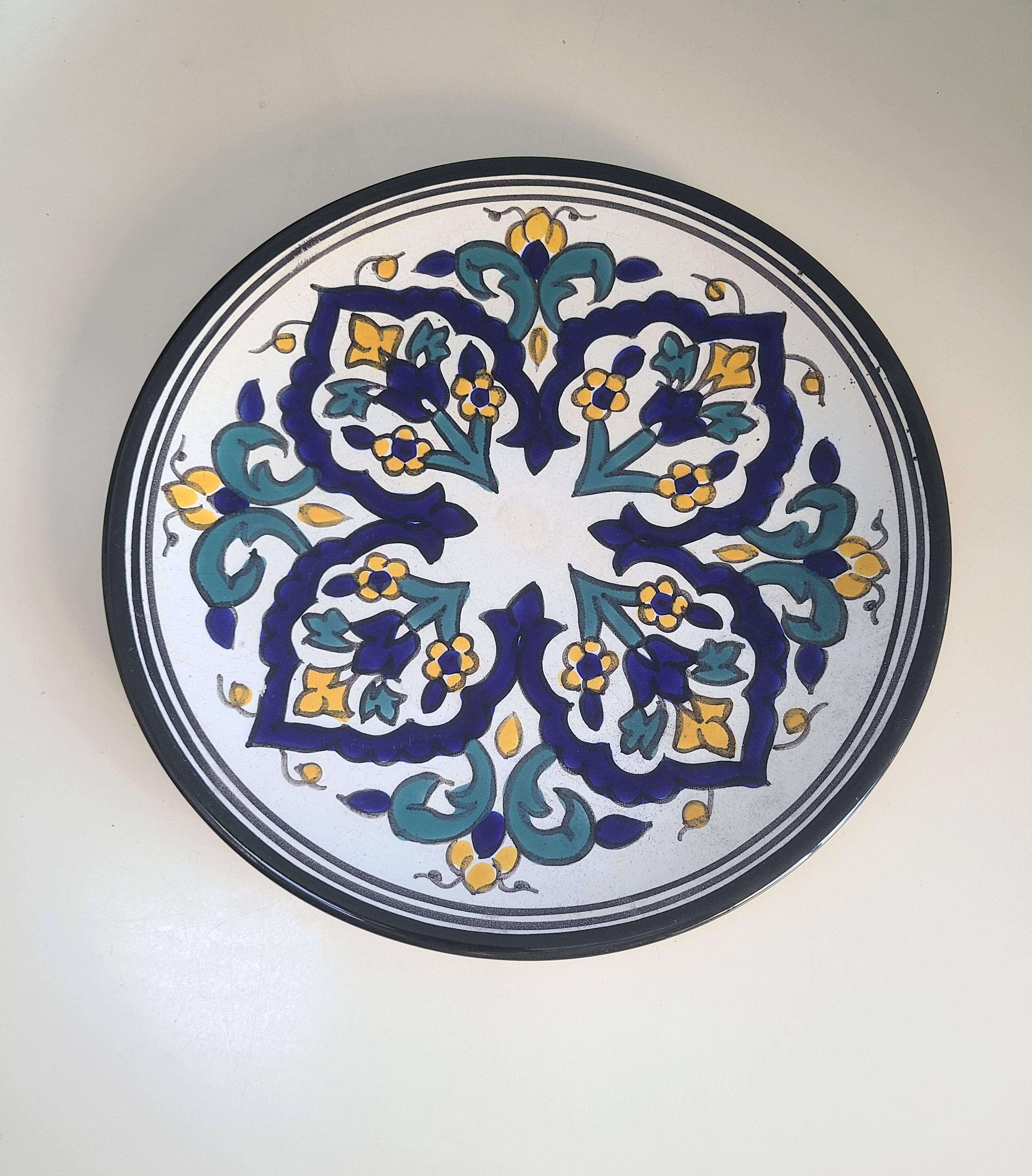 Round dish, handmade ceramic dish