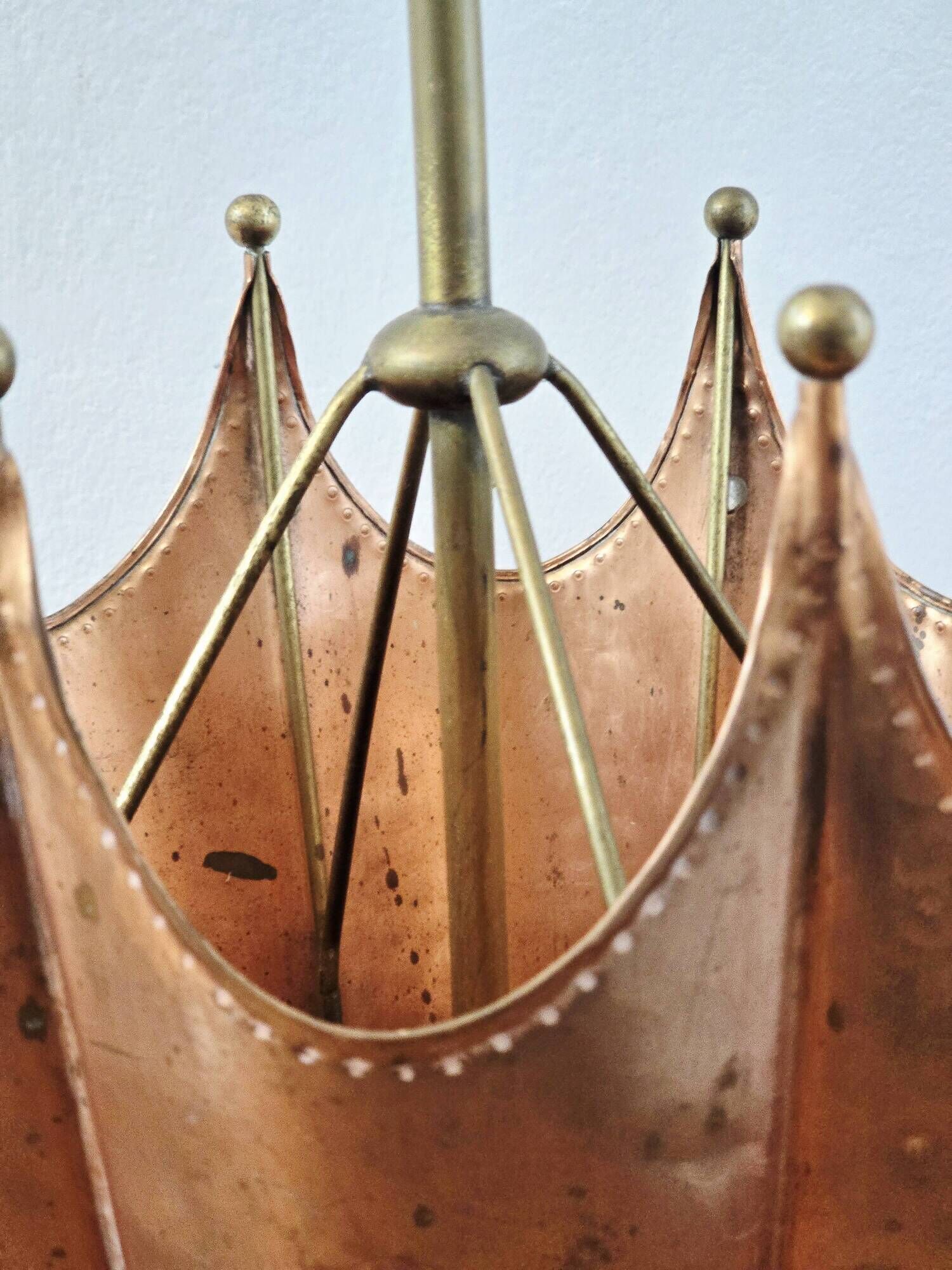 Vintage French Brass Umbrella Stand, 1950s – Antique Patina