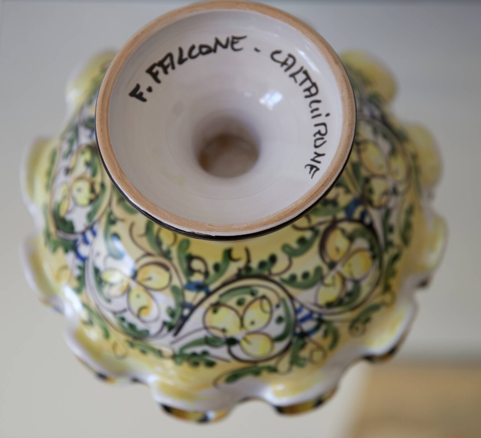 coupe à fruit céramique sicilienne