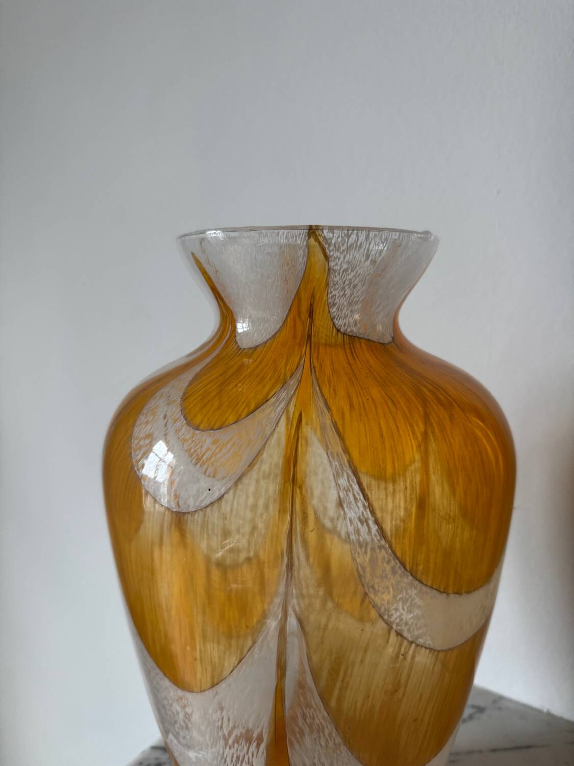 Blown glass vase