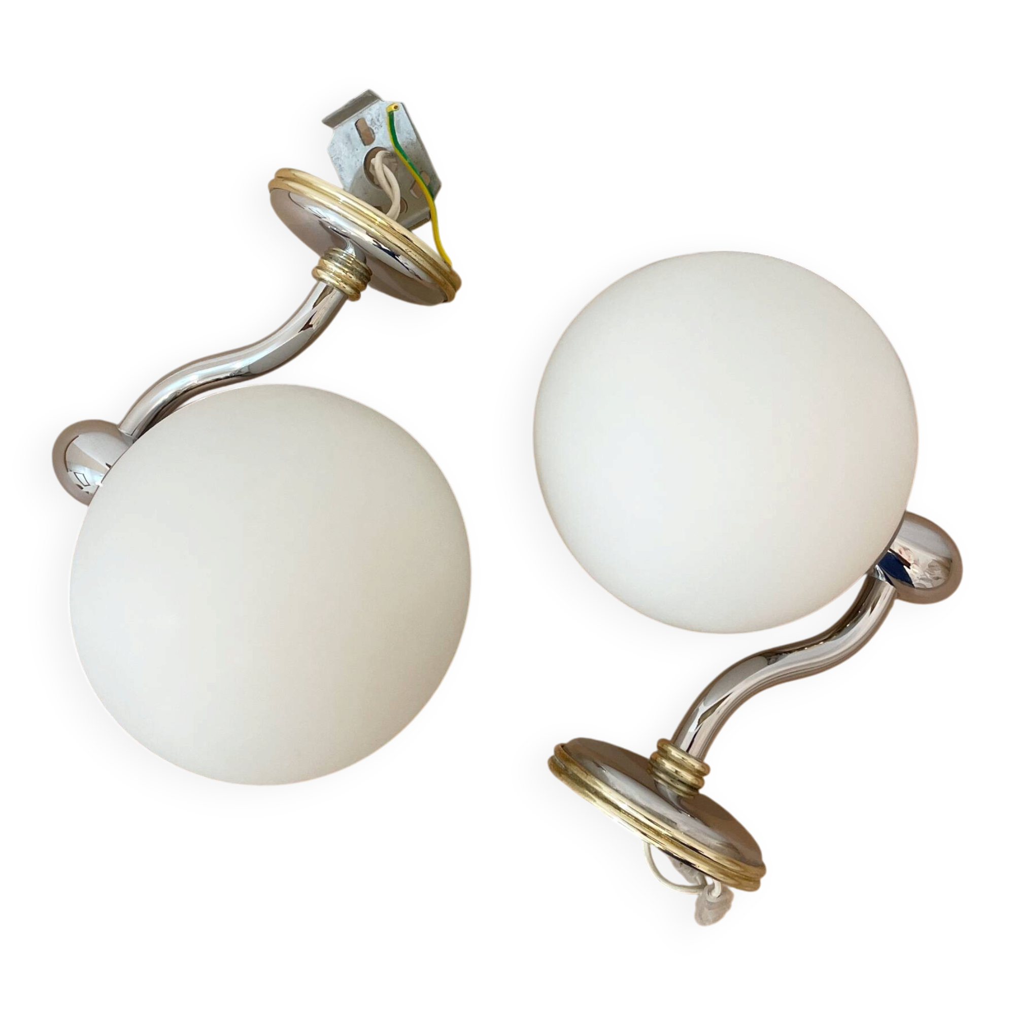 Pair of wall sconces from the 1950s.