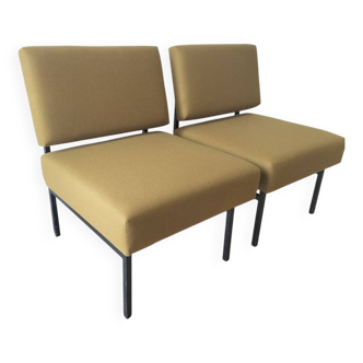 Paire de fauteuils hollandais années 60 - vintage