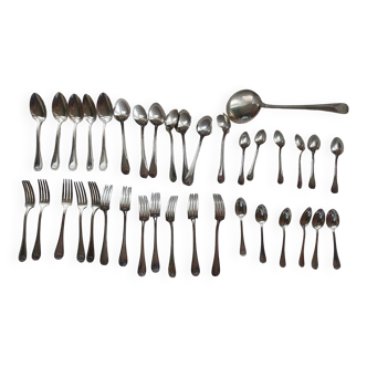 37-piece silver metal cutlery, la mondiale