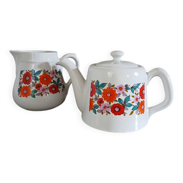 Vintage coffee pot + milk jug