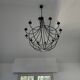 black metal monumental chandelier