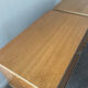 Pair of vintage blond wood bedside tables 70s