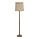 Scandinavian teak and leather floor lamp, 1960