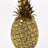 Hollywood Regency pineapple table lamp in brass by Mauro Manetti, Italy, 1970s.