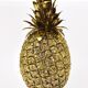 Hollywood Regency pineapple table lamp in brass by Mauro Manetti, Italy, 1970s.