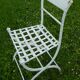 Chaise de jardin Directoire fer forgé XIXé