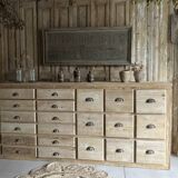 Antique workshop drawer unit from the early 20th century.