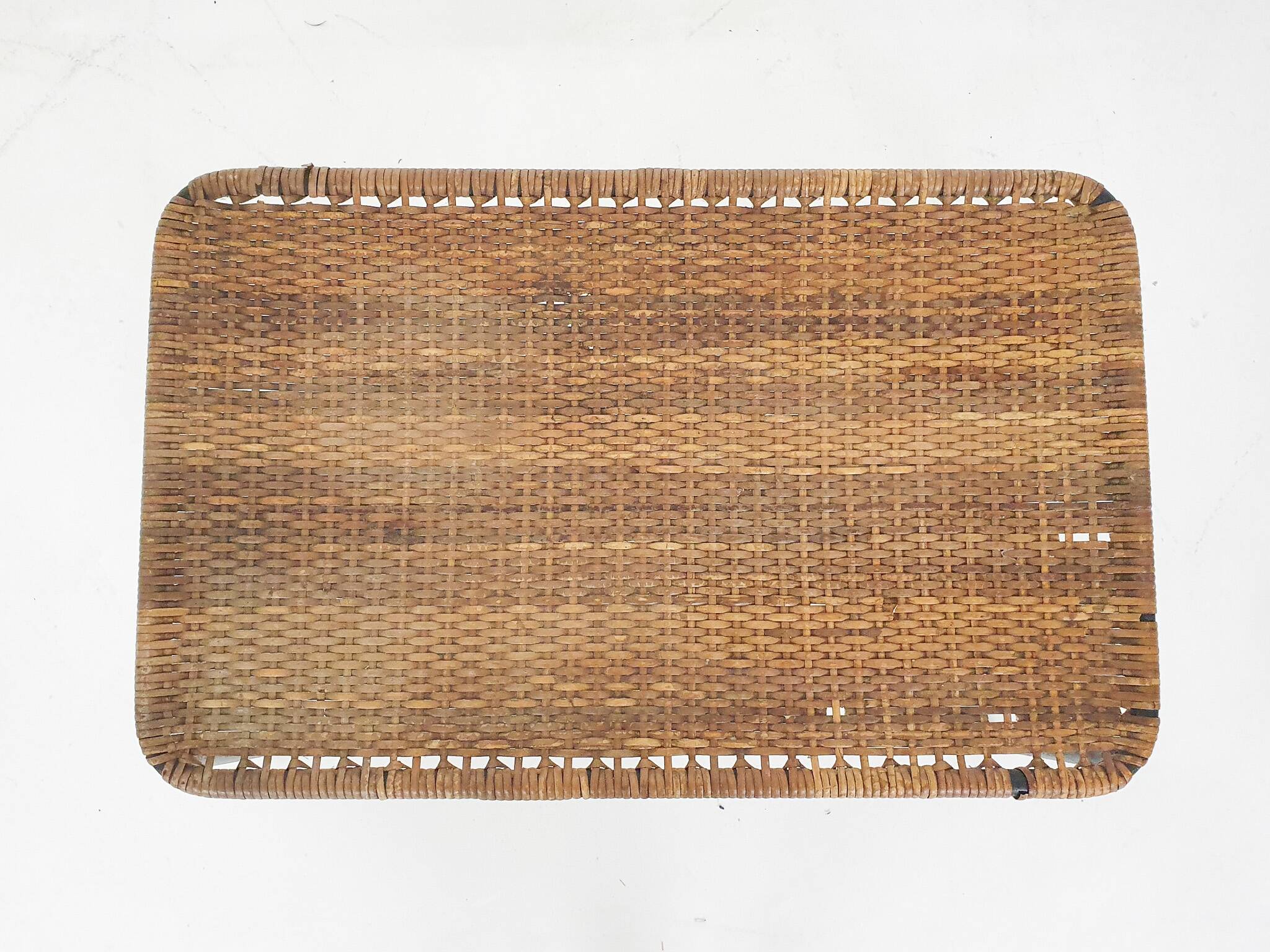 Rattan coffee table attrb. to Carl Aubock, Austria 1960's
