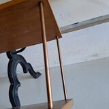 Wall shelf in oak and copper from the 50s