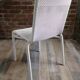 White woven resin garden chair