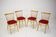 Ensemble de quatre chaises de salle à manger / Tatra Pravenec, années 1970.