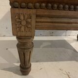 Louis XVI style footrest in stained beech, 20th century