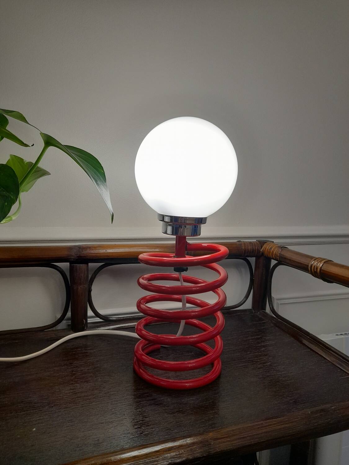 Vintage spring lamp