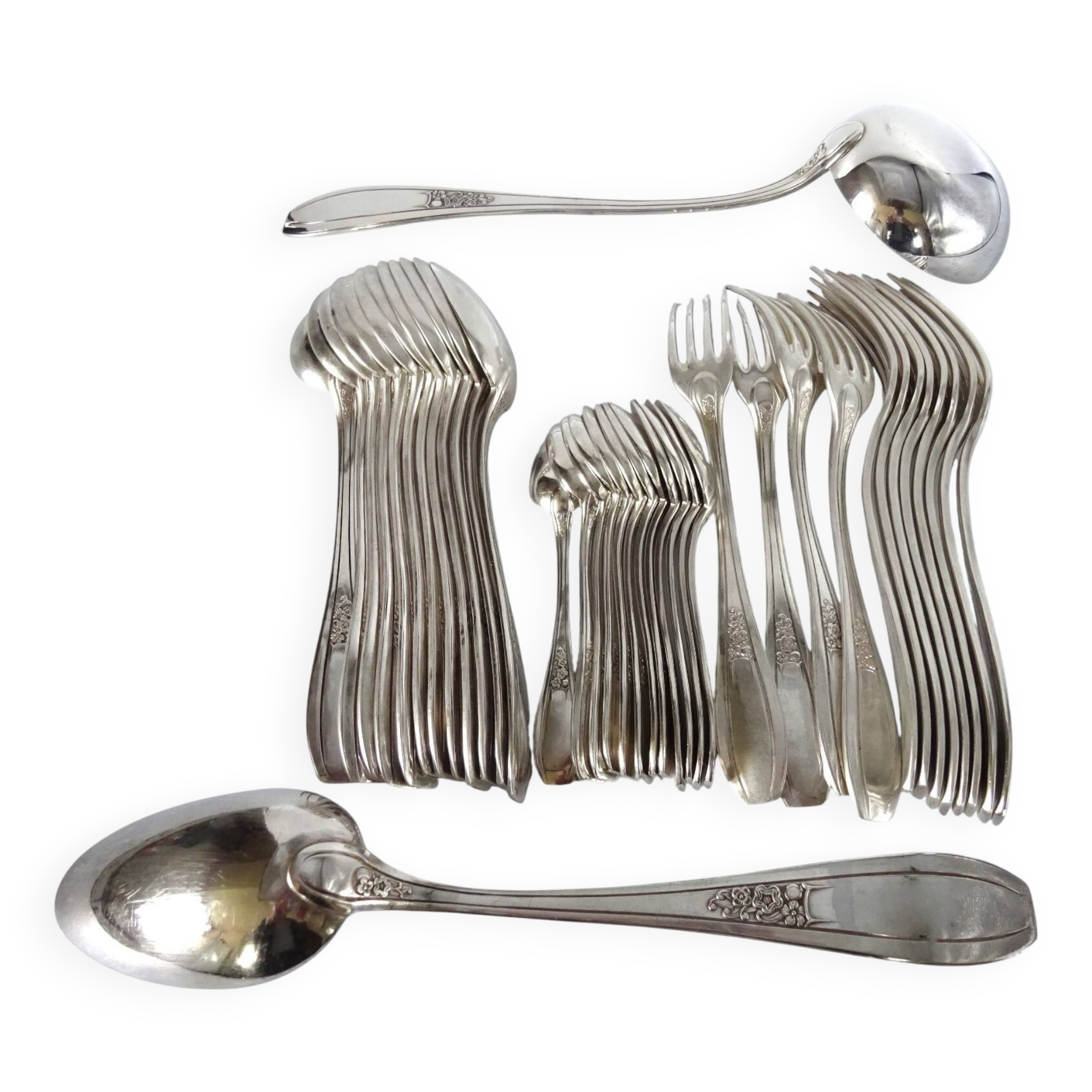 Silver-plated cutlery set - 38 pieces Armand Frenais