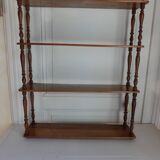Walnut wall shelf