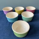 Series of 6 vintage ramekins Digoin France
