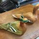 Duo of wicker ducks