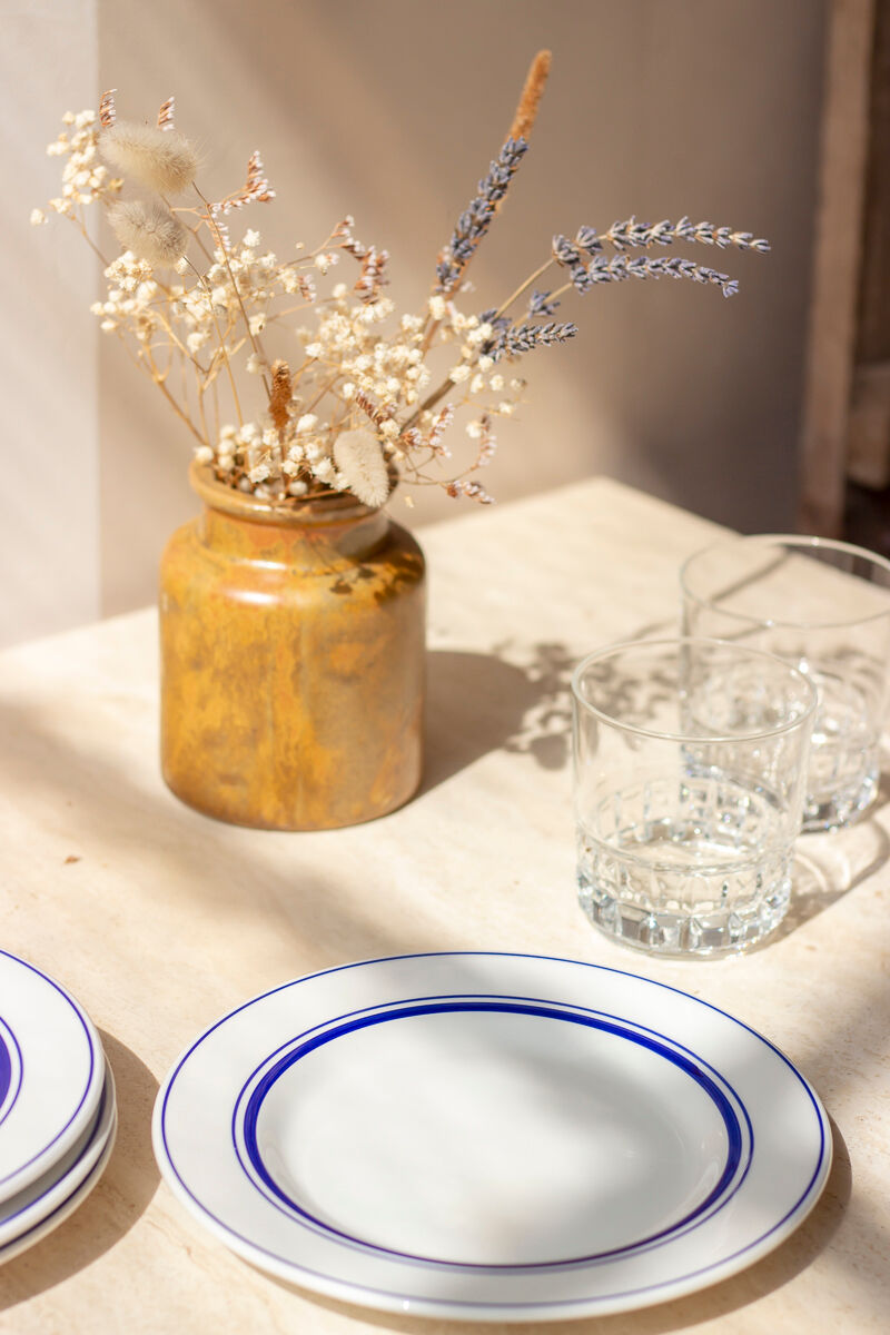 2 verres à whisky décor géométrique