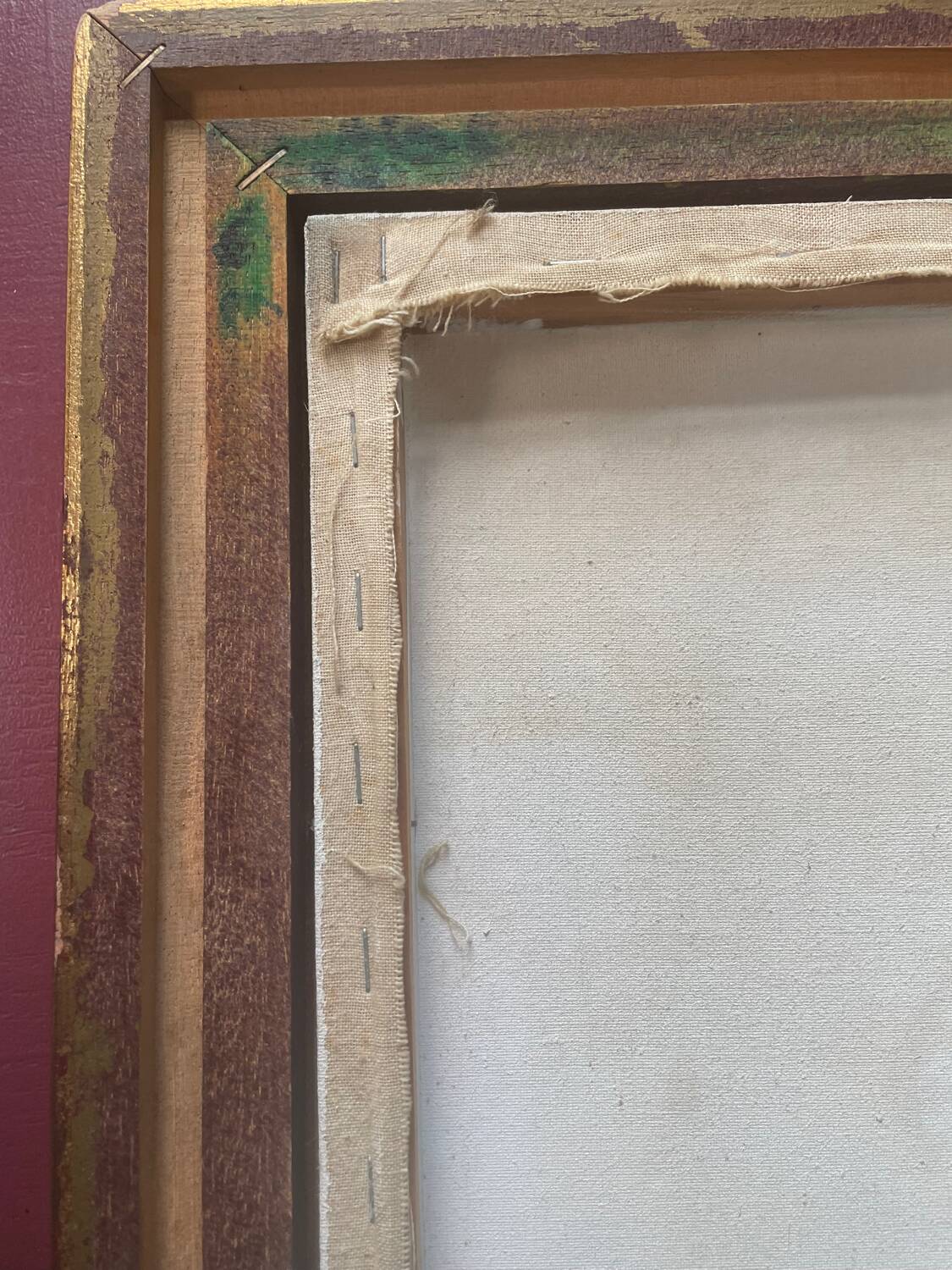 Large framed flower painting