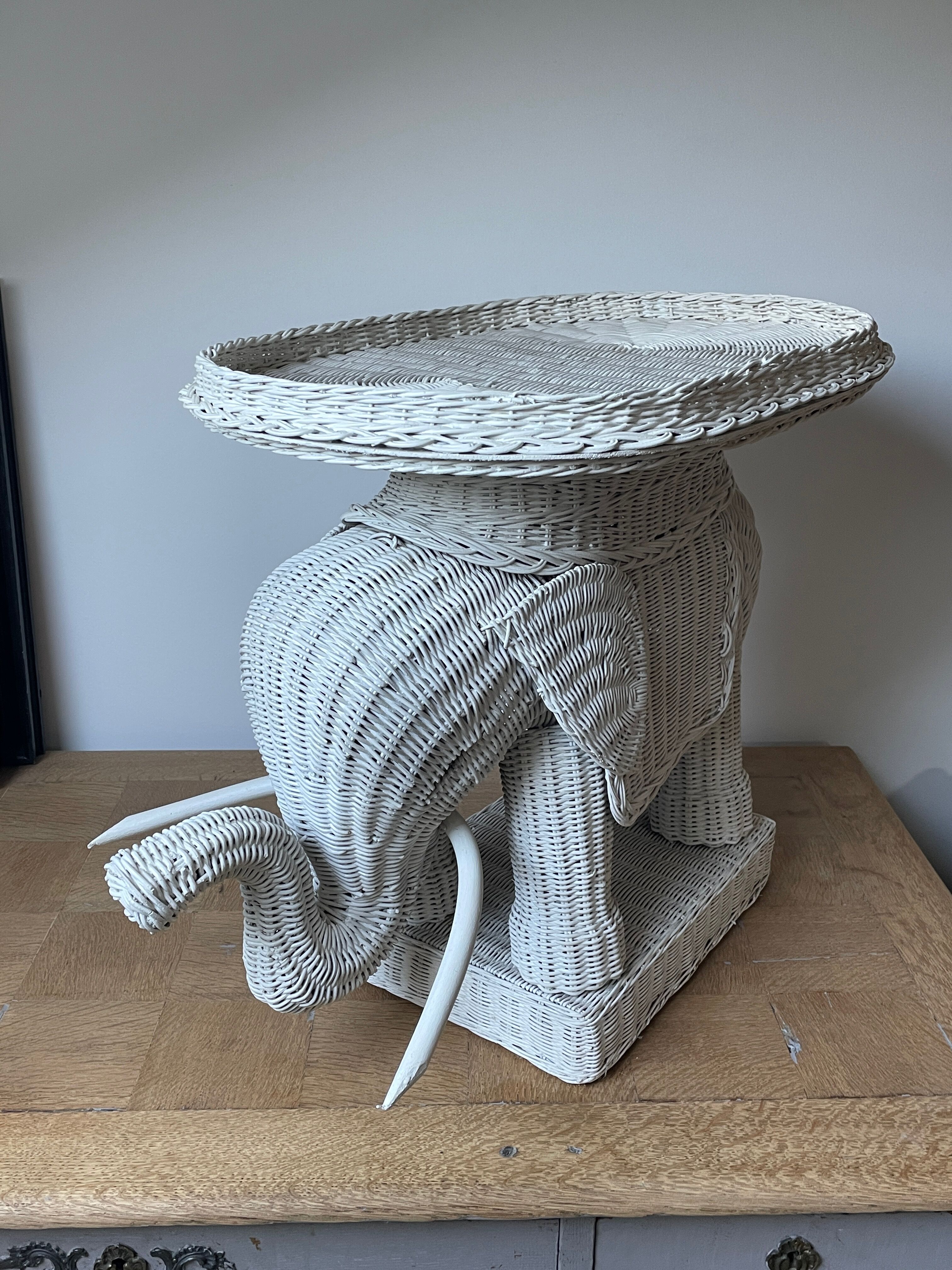 Rattan elephant harness