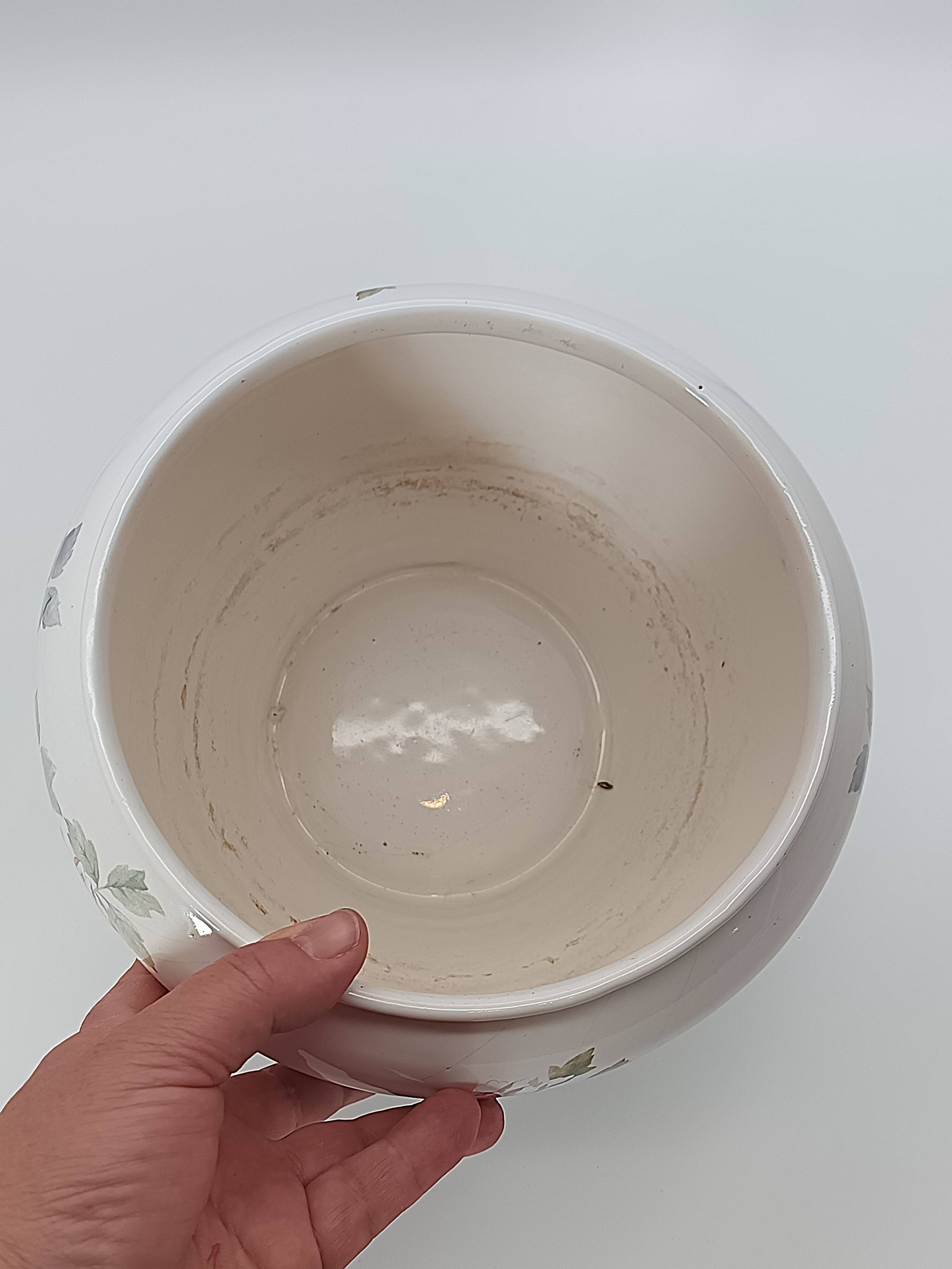 Vintage Ceramic Cache-Pot Bouc-Cérame France – Peony Decor