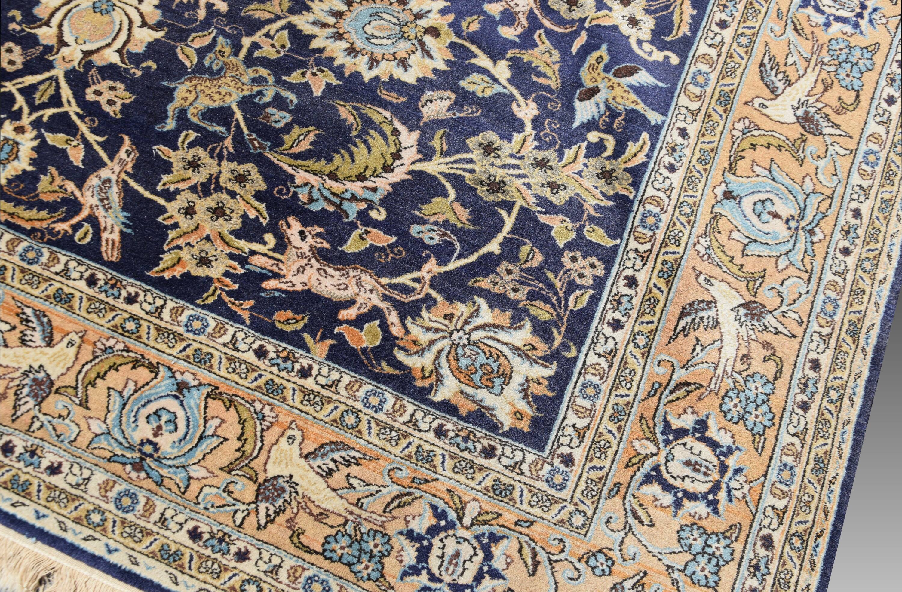 Oriental Carpet Ghoum Iran Wool and Silk - 220 x 350 cm - "Galerie Sardje"