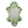 Contemporary Venetian Oval Hand-Carved Mirror by Simoeng