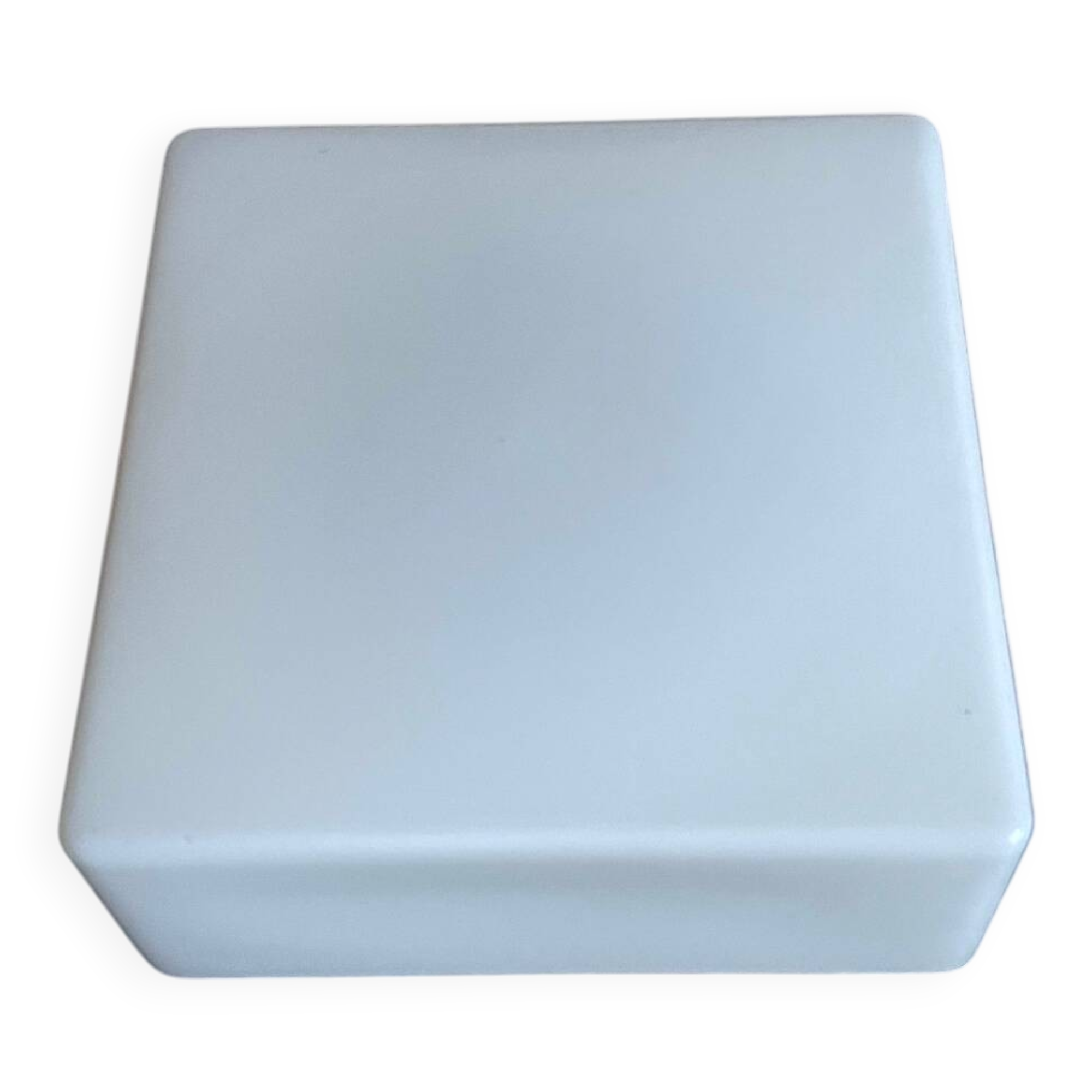 Opaline square perfect wall light or ceiling light