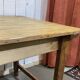 Early 20th-century farmhouse table made of fir, elm, and chestnut.