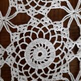Old crocheted tablecloth