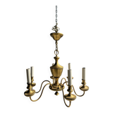 Lustre doré hollandais à 6 bras de lumière D50