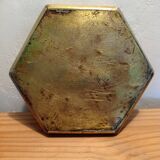 Hammered brass ashtray