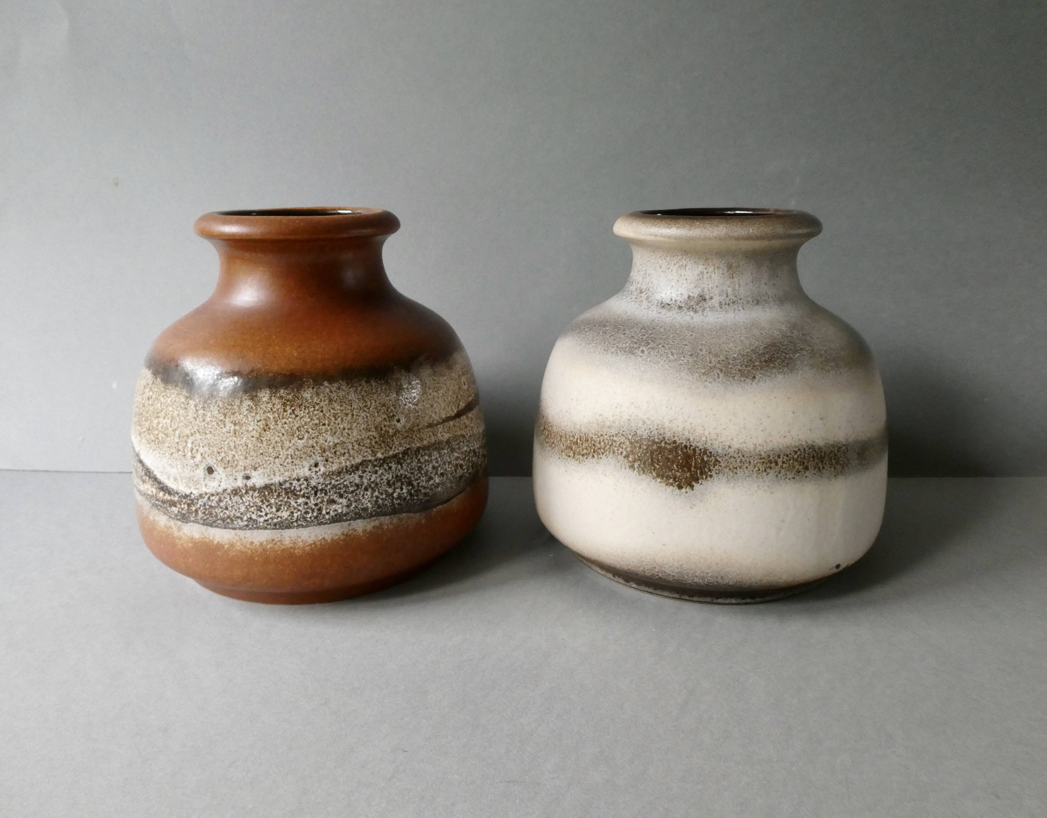 Pair of Germany vases, natural tones