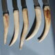 5 wooden deer knives, 60s in France