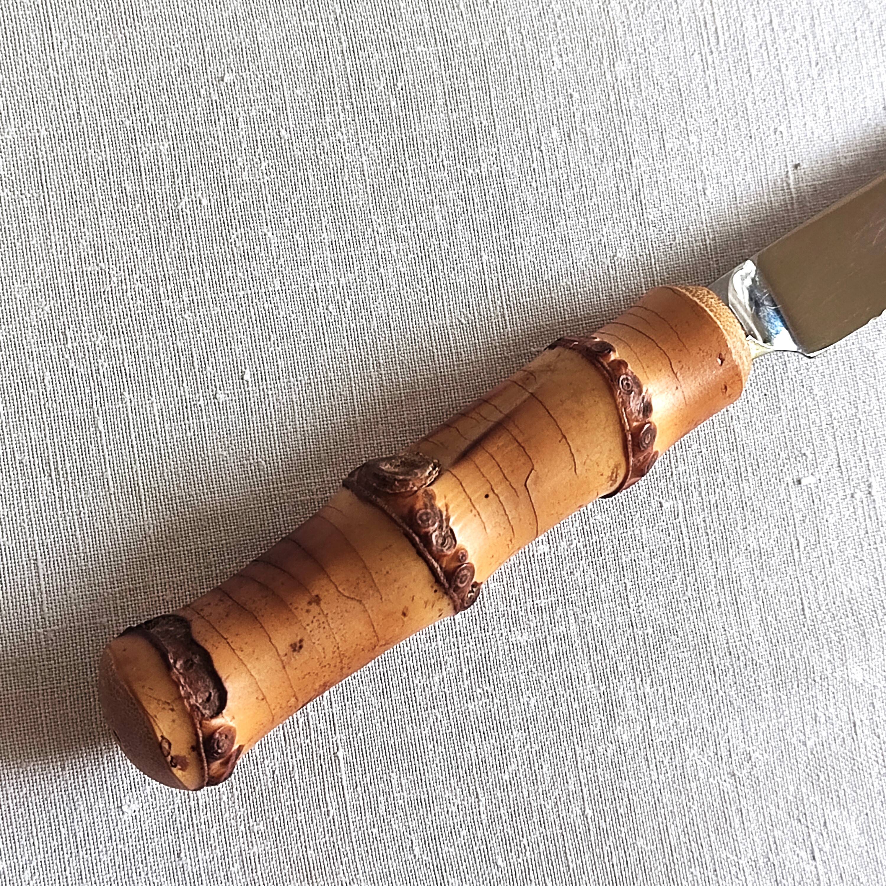 60' bamboo handle meat knives