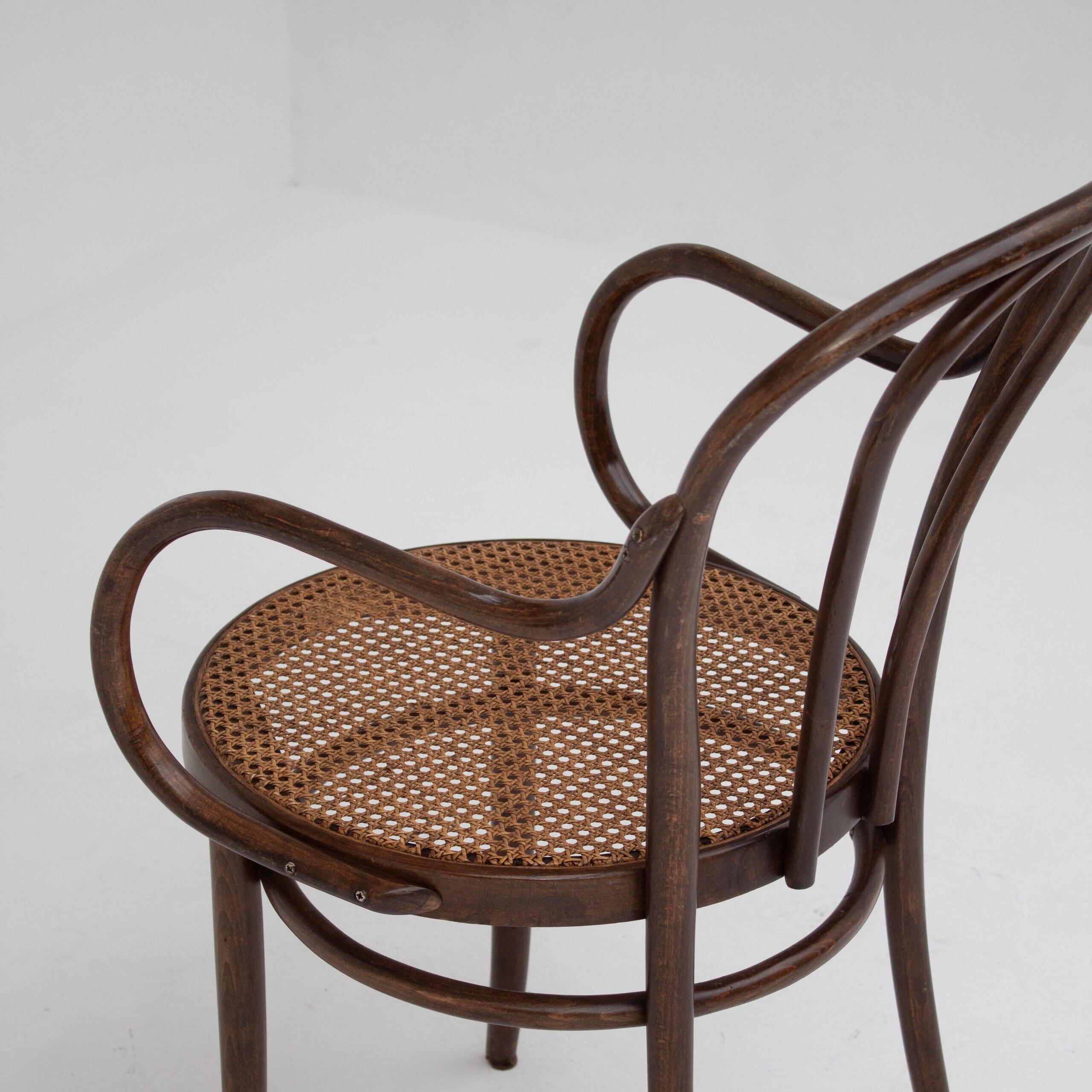 Pair of Thonet bentwood armchairs