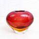 Murano glass heart vase