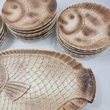 Service à poisson Sarreguemines 15 assiettes et plat