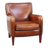 Armchair made of sheep leather