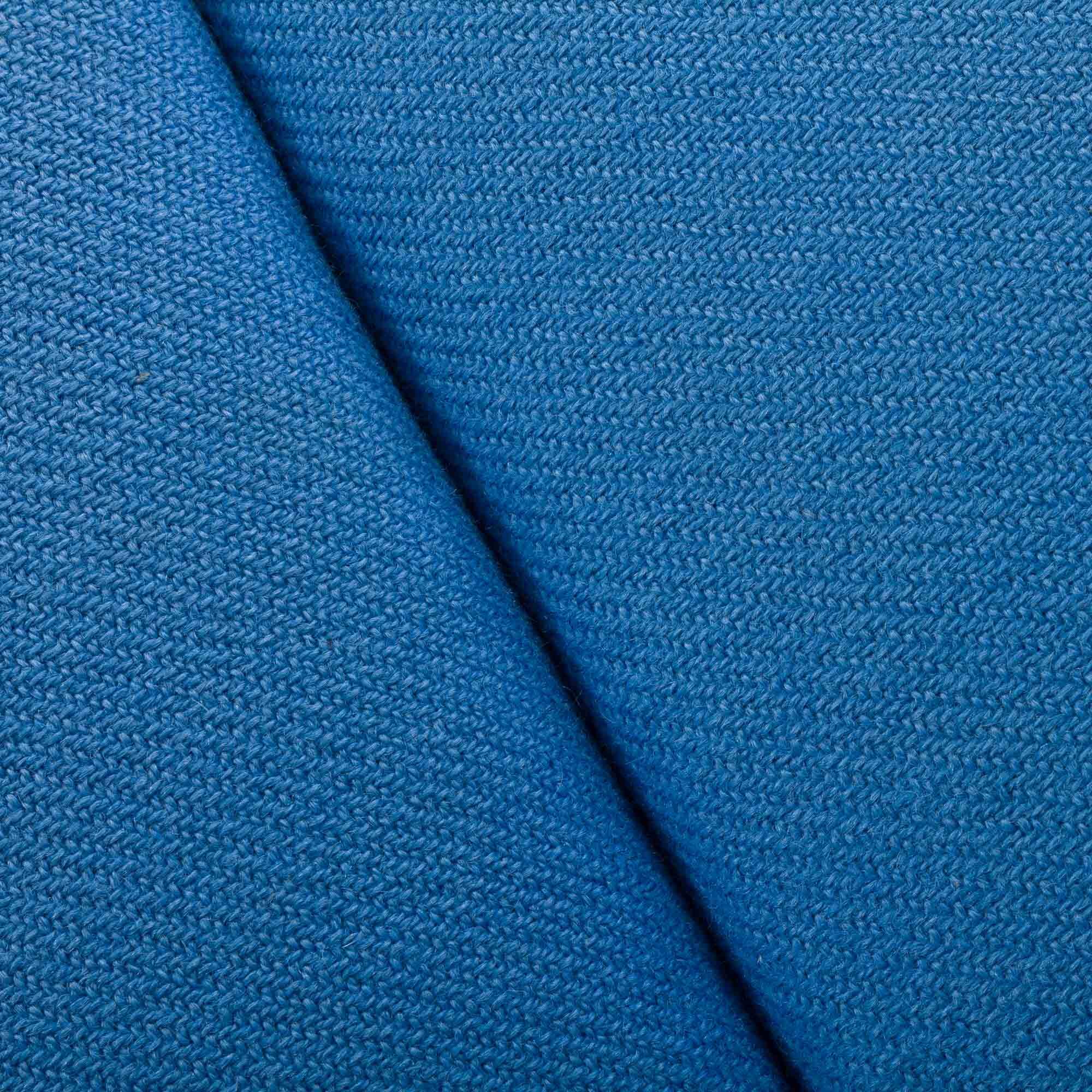 Danish mid century deep blue three seater sofa attr. to Stouby, 1980s.