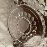 Set of 3 pearl border bottle coasters - vintage