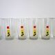 Set of 6 vintage Mobil advertising glasses
