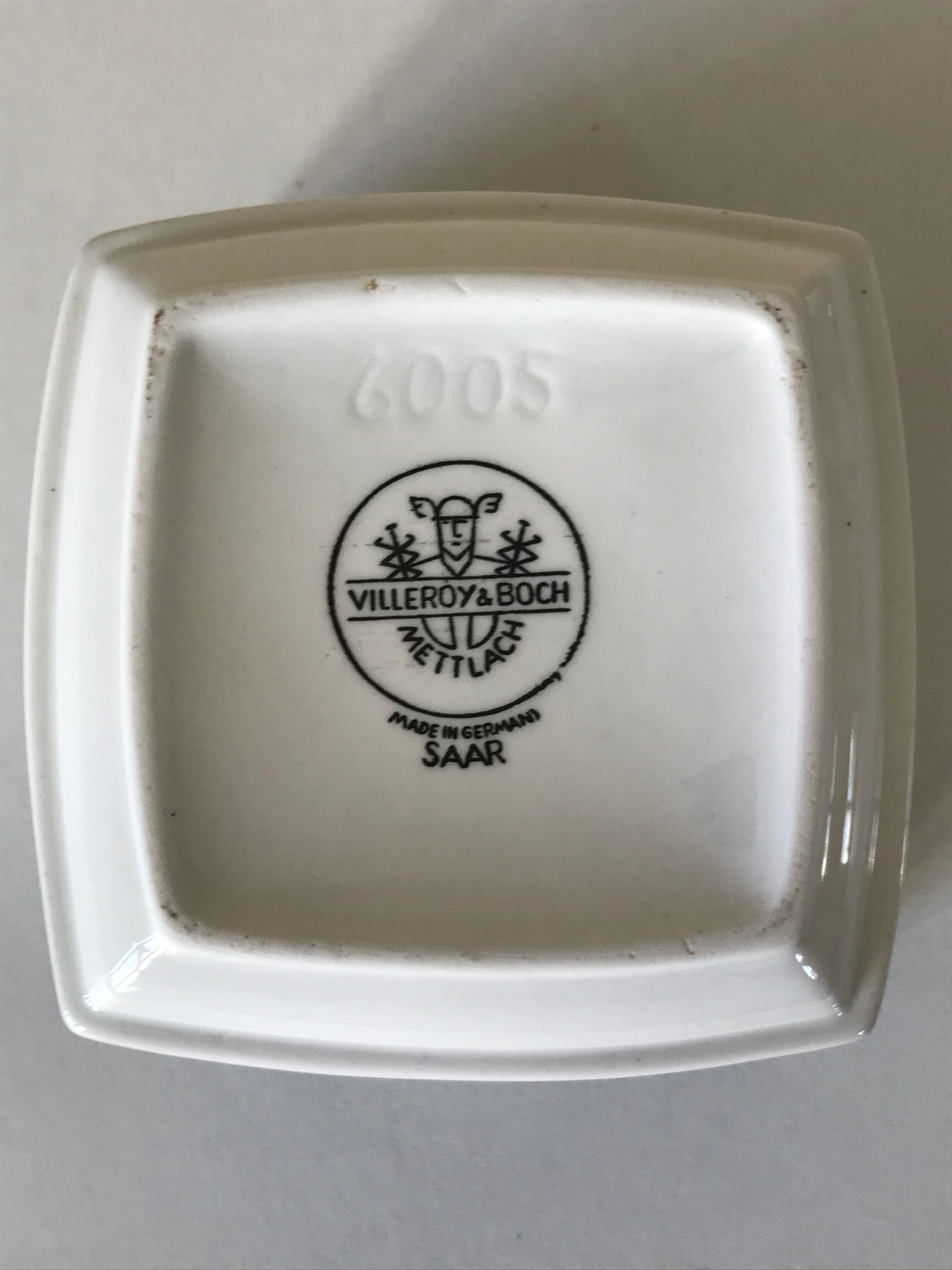 Vintage ceramic ashtray design villeroy and boch 70