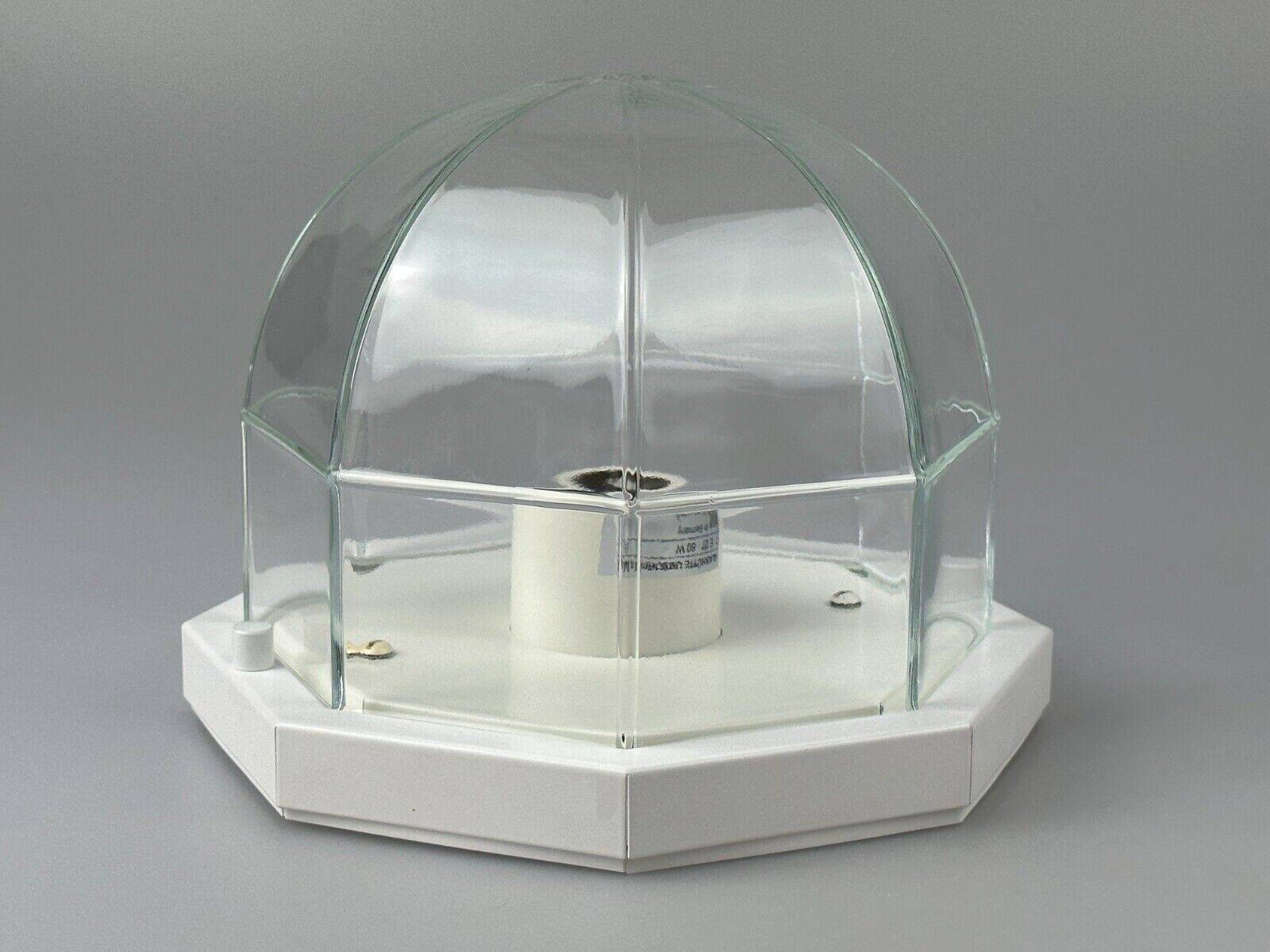 Plafonnier des années 60 70 Glashütte Limburg Allemagne Plafoniere verre et métal