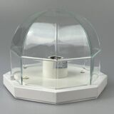 60s 70s ceiling lamp Glashütte Limburg Germany Plafoniere glass & metal