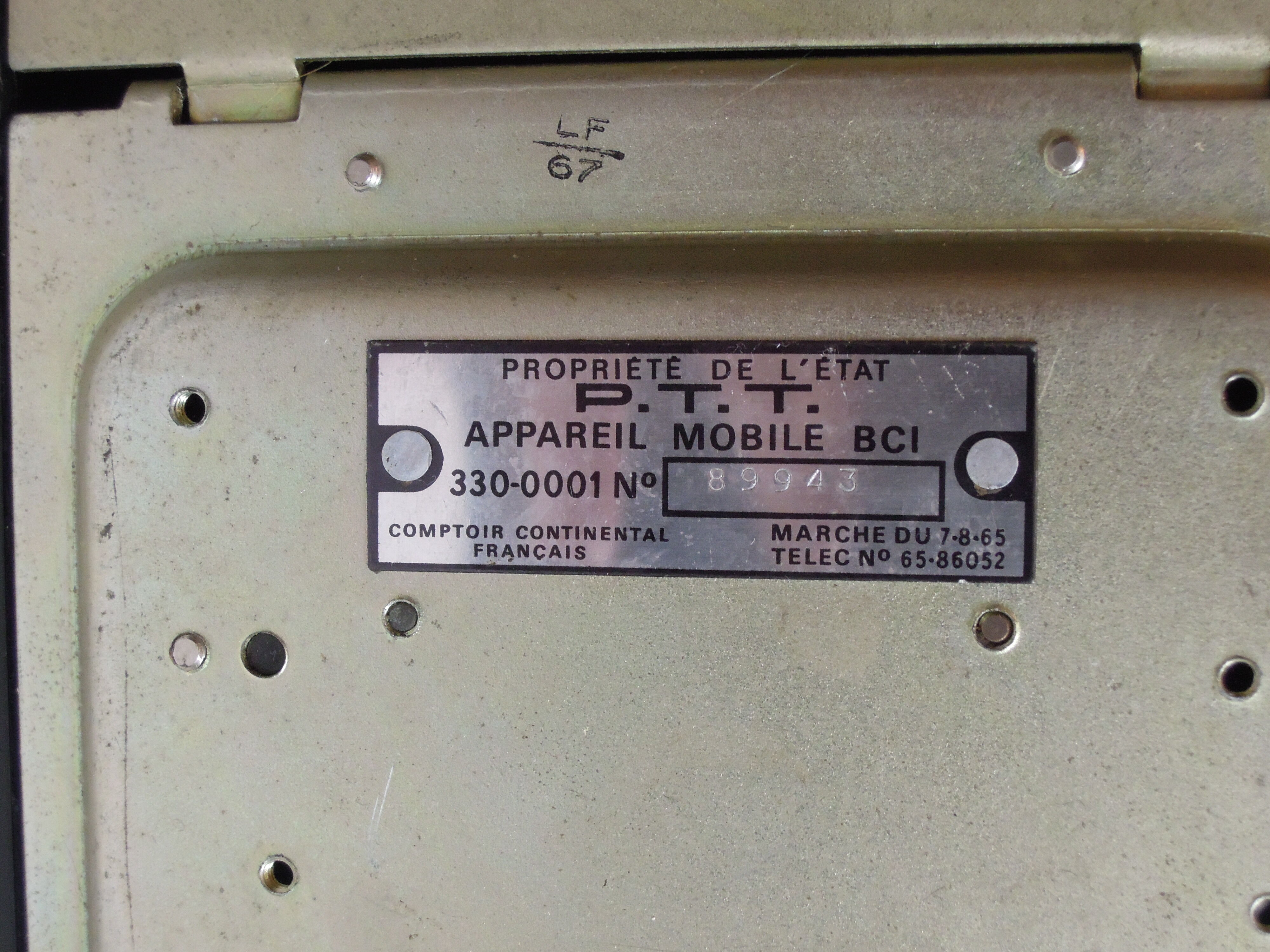 Ancient black bakelite  telephone